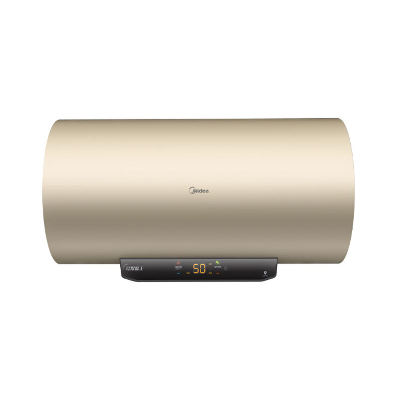 美的 电热水器 50L 2200W大功率 一级能效 WIFI智控 F5022-M5(HE) 摩卡金