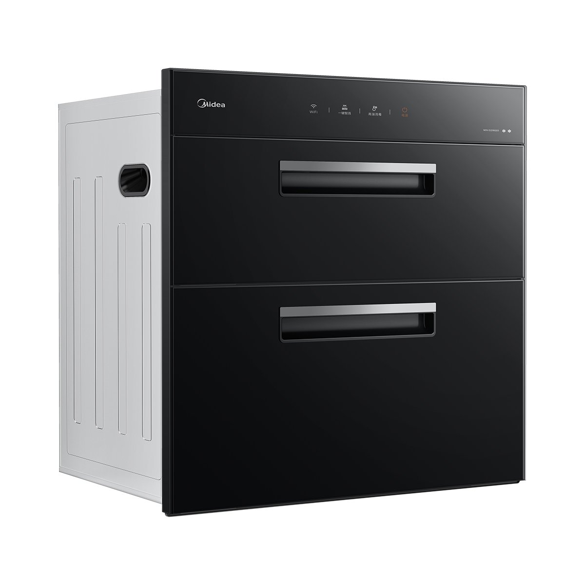 【性价比新品】美的 消毒柜 101L 双二星消毒 防锈钣金碗篮 UV杀菌 90Q55