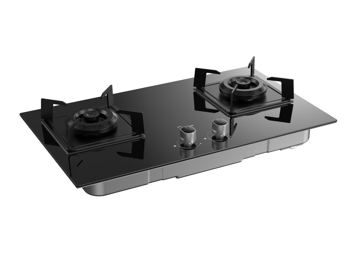 JZT-Q623-M 嵌入式燃气灶 钢化玻璃 双炉 12T 一级