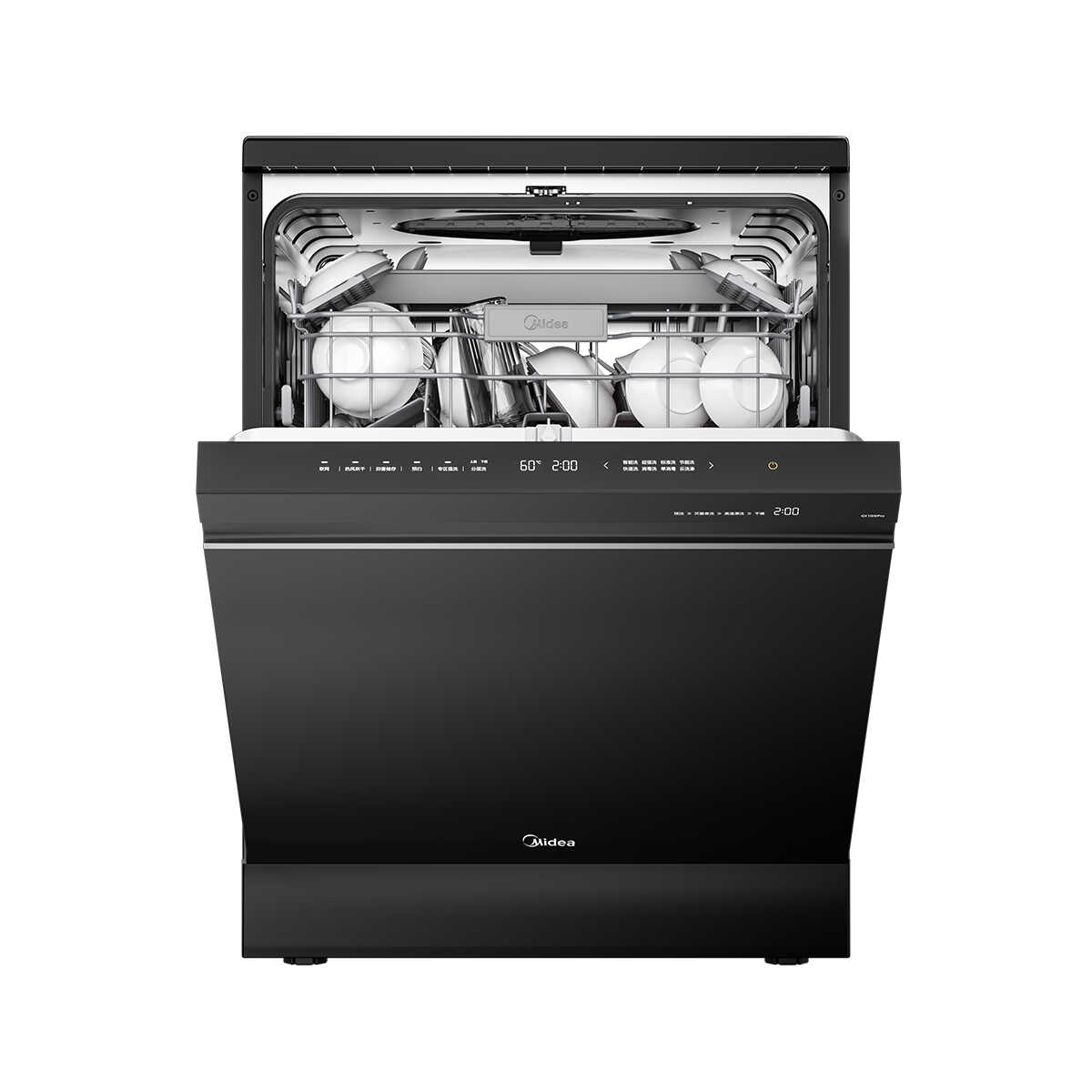 美的万向智洗洗碗机GX1000Pro 五臂飓风洗 双驱变频 四星消毒 105℃热风烘干