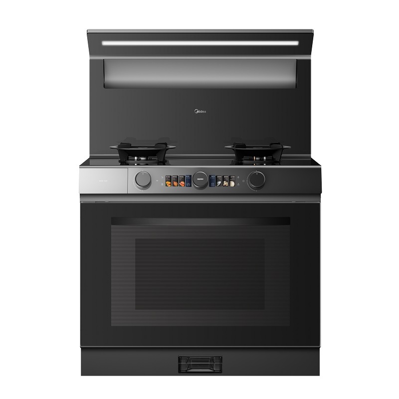 美的晴空集成灶FX90 PRO一体式 变频 蒸汽洗 蒸烤炸一体 5.2kW燃气灶 天然气