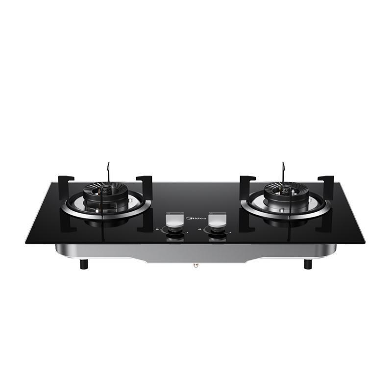 JZY-QW08 嵌入式燃气灶 玻璃 双头 液化气 一级 OEM