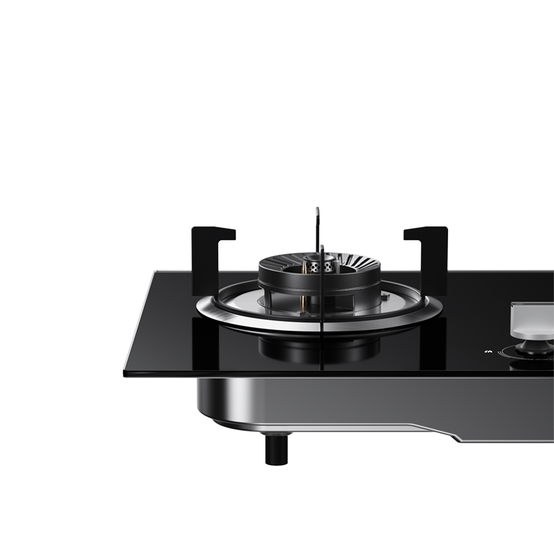JZY-QW08 嵌入式燃气灶 玻璃 双头 液化气 一级 OEM