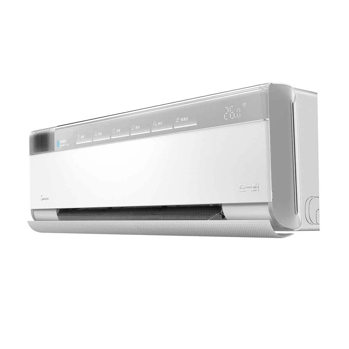 美的空调 空气机 KFR-35GW/T3 变频 分体套机 极地白