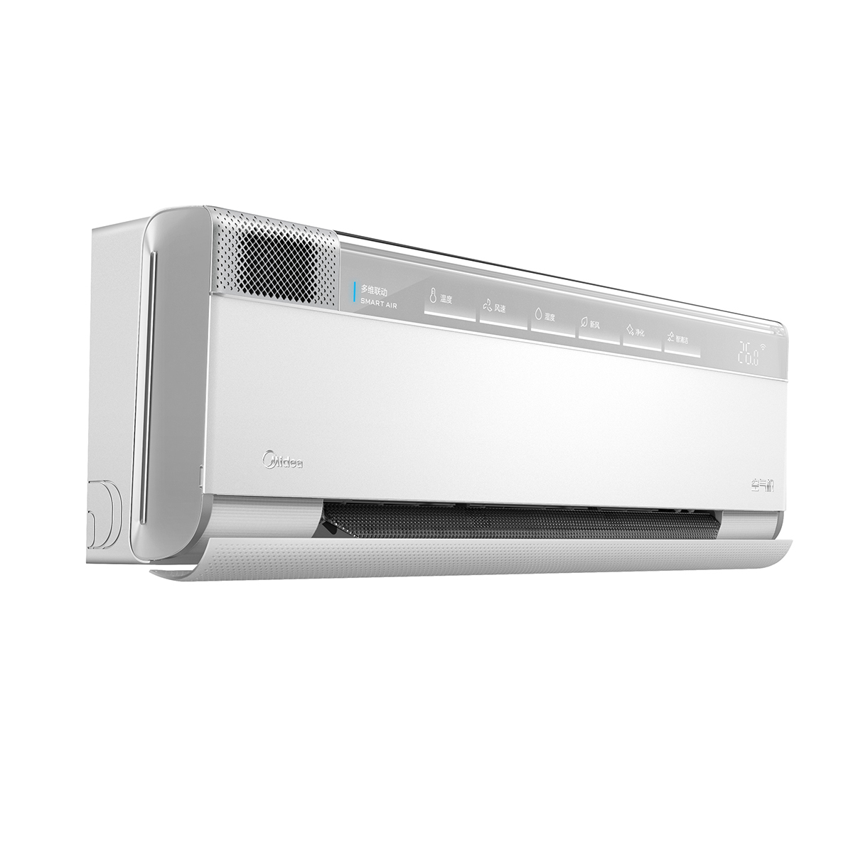 美的空调 空气机 KFR-35GW/T3 变频 分体套机 极地白