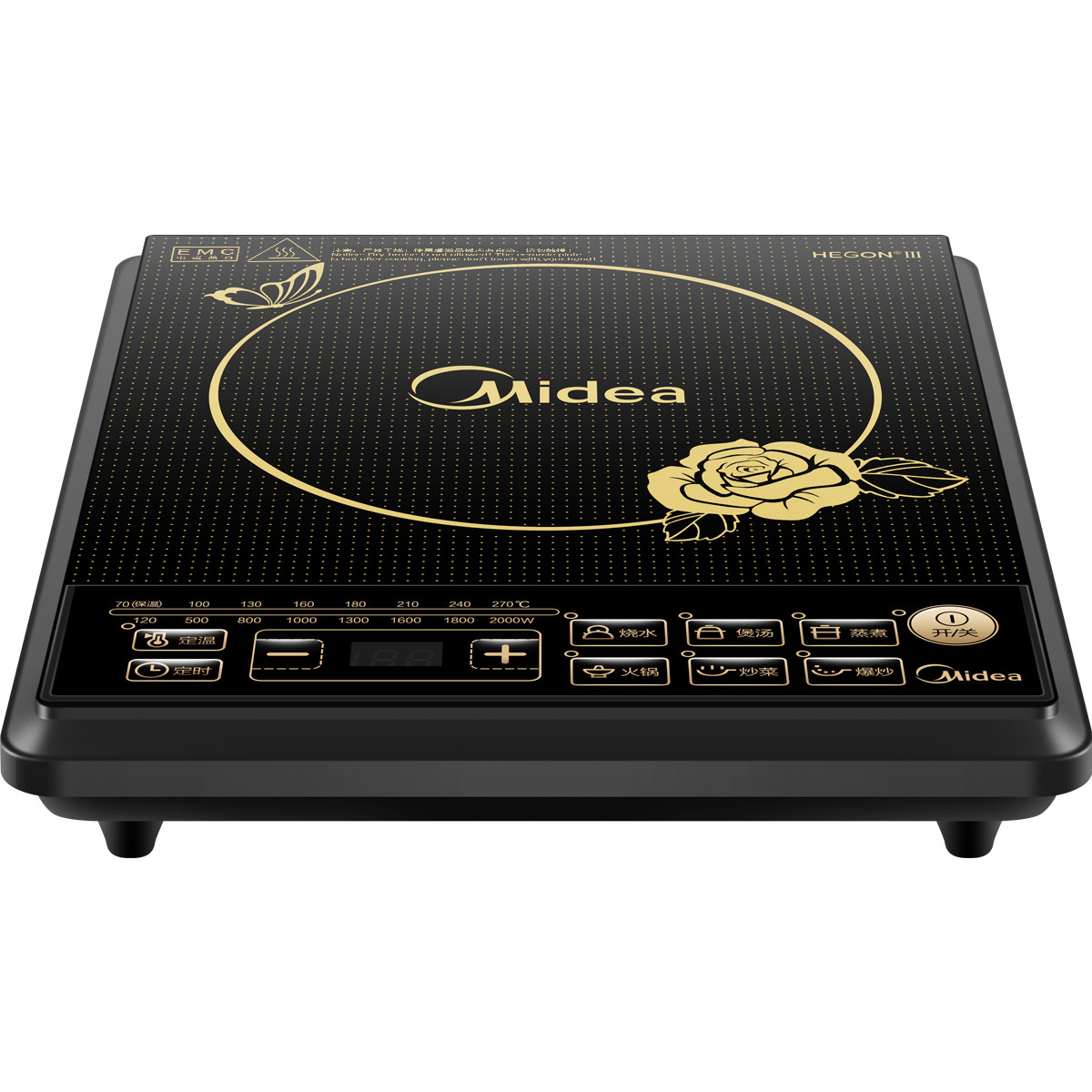 美的 电磁炉 C20-HK2002E 2000W大功率 定温定时4D防水