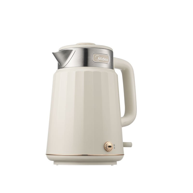【灵感系列】电水壶1.5L 316不锈钢 复古颜值 一键保温 浅杏色MK-SHE1540