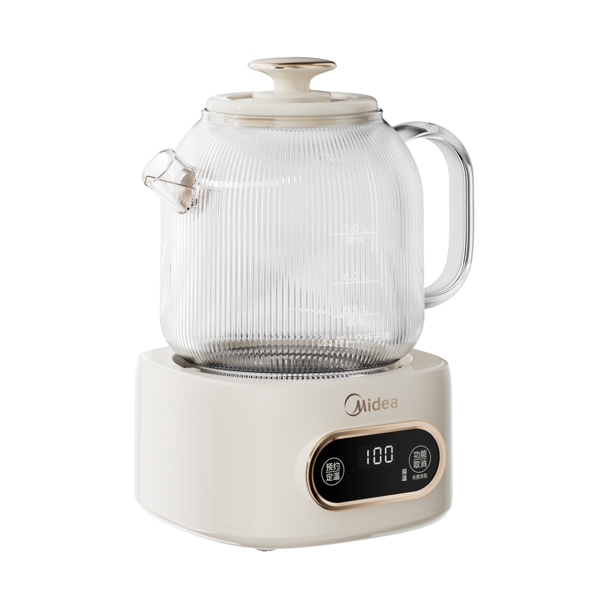 美的 养生壶 MK-YS10B101 0胶水全玻璃全自动养生壶 1L容量
